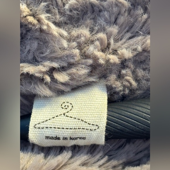 Korean Boutique Quilted Hooded Coat Faux Fur Green M Dongdaemun Adjustable Waist - Picture 9 of 14